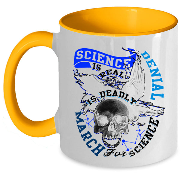 March For Science Coffee Mug, Science Is Real Accent Mug