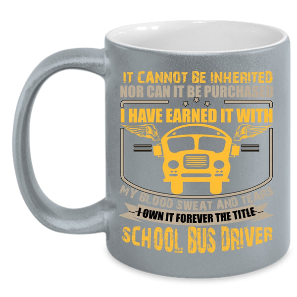 The Title School Bus Driver Coffee Mug, Cool School Bus Driver Coffee Cup