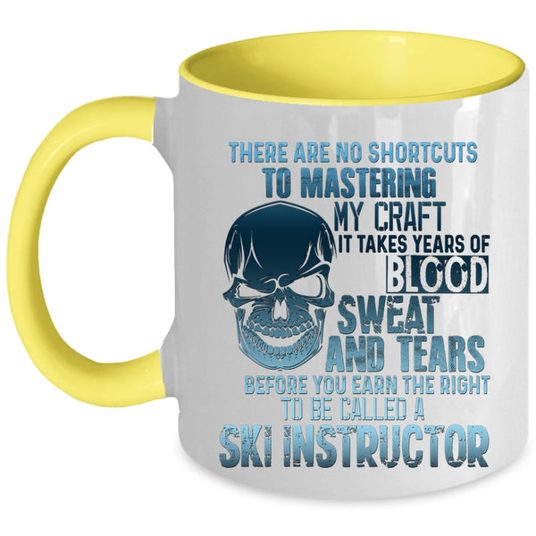 Awesome Ski Instructor Coffee Mug, To Be Called A Ski Instructor Accent Mug