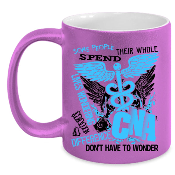 Cool Nurses Coffee Mug, Made A Difference CNA Accent Mug