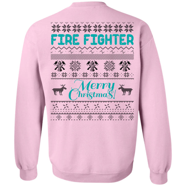 I Love Firefighter T Shirt, Firefighter Merry Christmas Sweatshirt