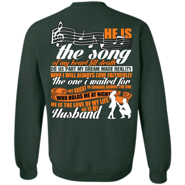 He Is My Husband T Shirt, I Love Husband Sweatshirt