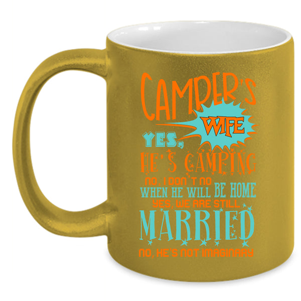 Camper's Wife Coffee Mug, Beautiful Wife Coffee Cup