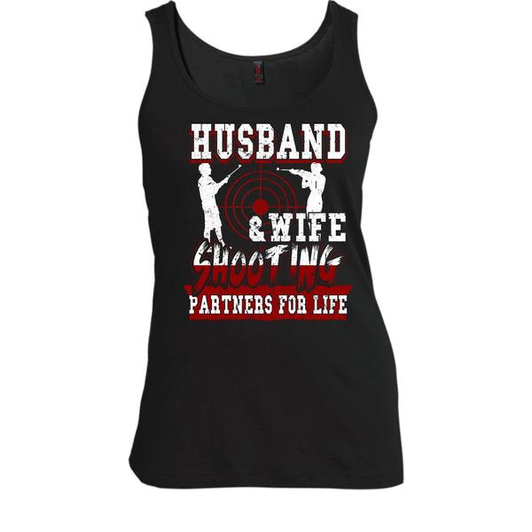 Husband & Wife T Shirt, Shooting Partners For Life T Shirt, Cool T Shirt