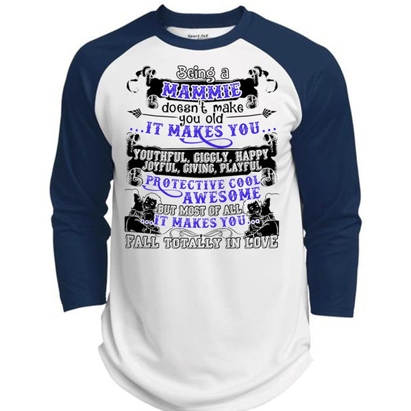 Being A Mammie T Shirt, I Love Mom T Shirt, Awesome T-Shirts  (Polyester Game Baseball Jersey)