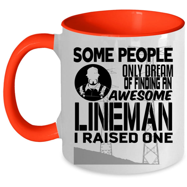 I Raise A Lineman Coffee Mug, Finding An Awesome Lineman Accent Mug