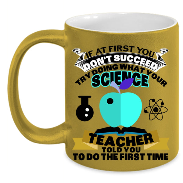 Cool Teacher Coffee Mug, Science Teacher Accent Mug