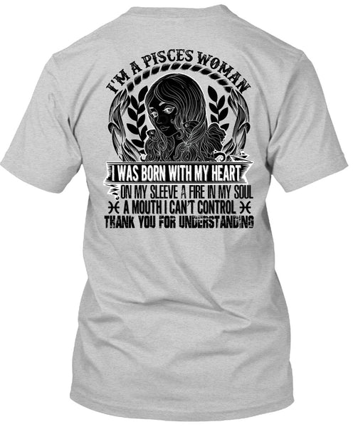 I'm A Pisces Woman T Shirt, I Love Pisces T Shirt