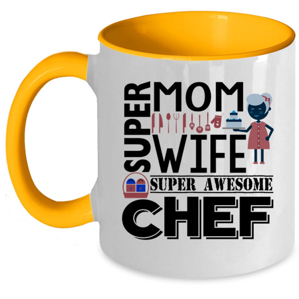 Gift For Mom Cup, My Wife Mug, Awesome Chef Cup