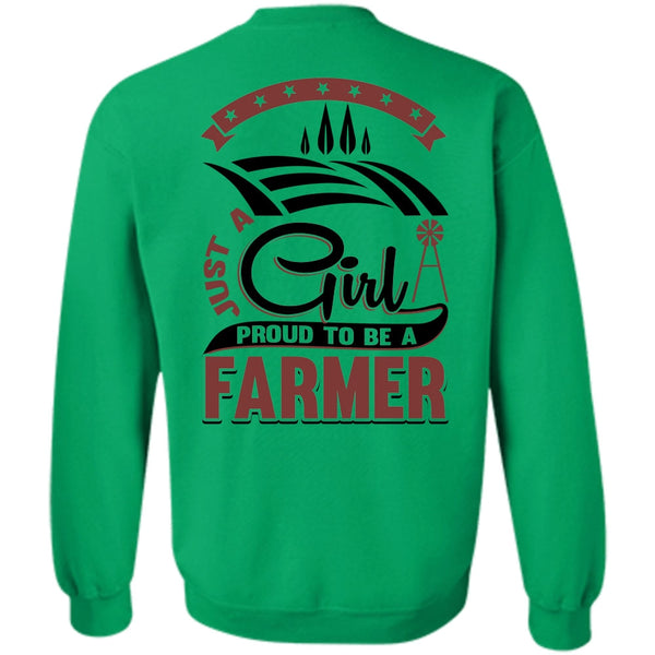 I Love Farming T Shirt, Just A Girl Proud To Be A Farmer Sweatshirt