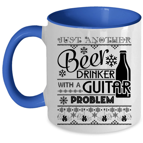 With A Guitar Problem Coffee Mug, Just Another Beer Drinker Accent Mug