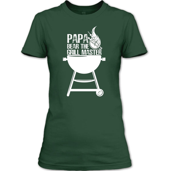 Papa Bear The Grill Master T Shirt, Cooking Papa T Shirt