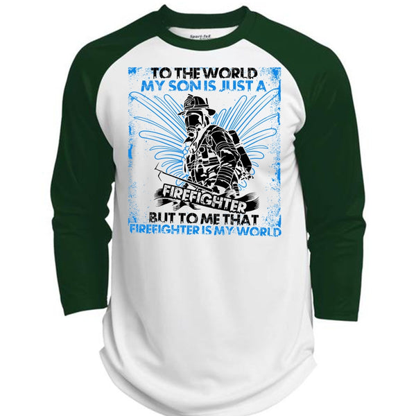 I'm Just A Girl Who Fell In Love T Shirt, I Love Firefighter T Shirt, Awesome T-Shirts  (Polyester Game Baseball Jersey)