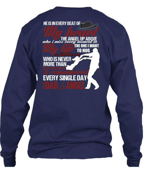 He Is My Dad And Angel T Shirt, My Heart T Shirt