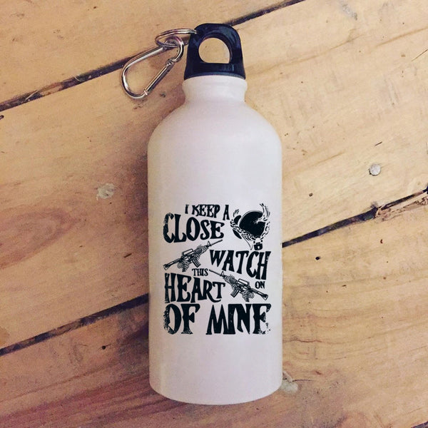 I Keep A Close Watch On 20 oz Stainless Steel Bottle,This Heart Of Mine Outdoor Sports Water Bottle