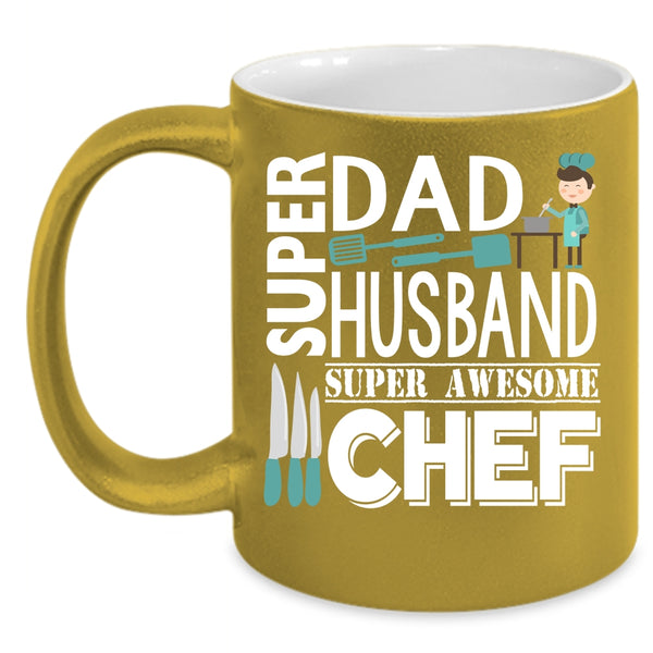 Dad And Husband Coffee Mug, Awesome Chef Coffee Cup