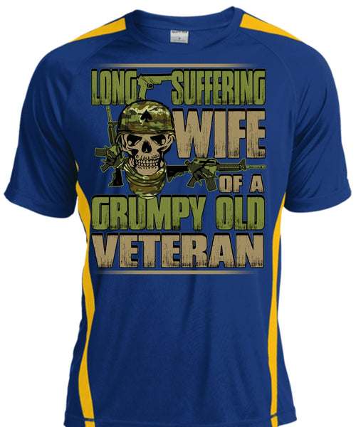 Long Suffering Wife T Shirt, Grumpy Old Veteran T Shirt, Cool Shirt