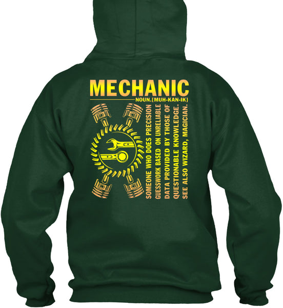 Being A Mechanic T Shirt, Who Does Precision Guesswork T Shirt