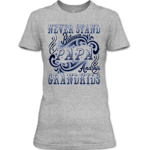 Never Stand Between T Shirt, Coolest Papa T Shirt