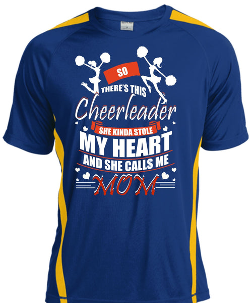 She Calls Me Mom T Shirt, There's This Cheerleader T Shirt, Cool Shirt