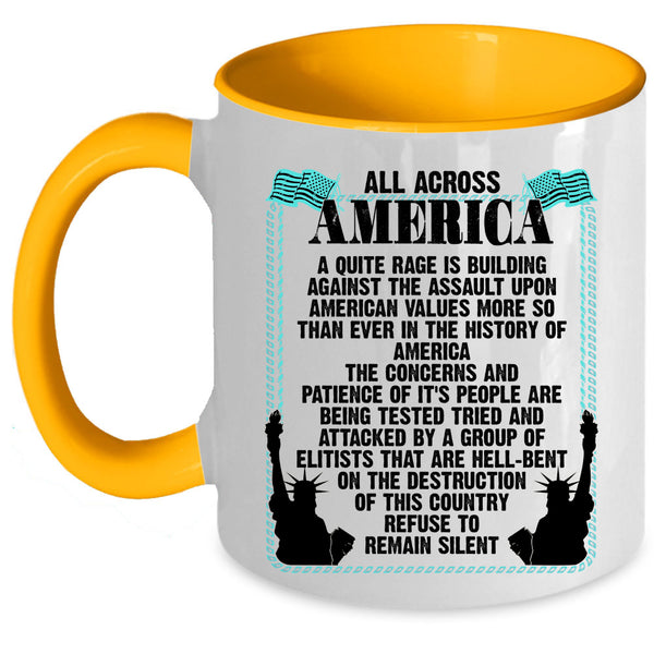 Cool Gift For My Friends Coffee Mug, All Acrross America Accent Mug