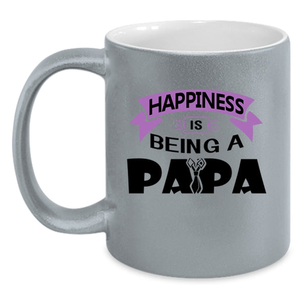 Being A Papa Coffee Mug, Happiness Is Being A Papa Accent Mug