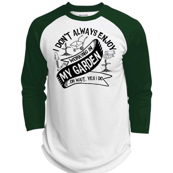 Working In My Garden T Shirt, I Love Gardening T Shirt, Awesome T-Shirts  (Polyester Game Baseball Jersey)