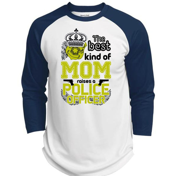 The Best Kind Of Mom Raises A Police Officer T Shirt, I Love Police T Shirt, Awesome T-Shirts  (Polyester Game Baseball Jersey)