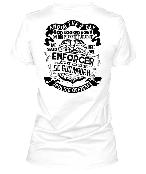 God Made A Police Officer T Shirt, I Love Police T Shirt