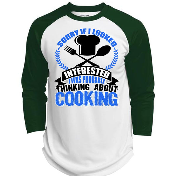 Thinking About Cooking T Shirt, I Love Chef T Shirt, Awesome T-Shirts  (Polyester Game Baseball Jersey)