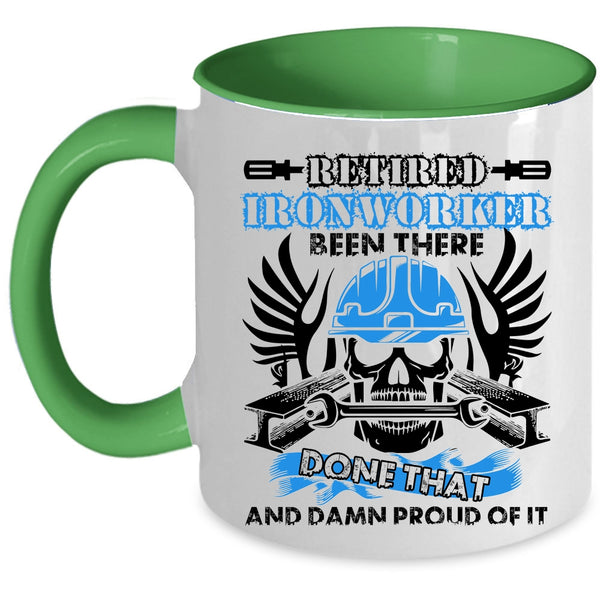 Gift For Retired Ironworkers Coffee Mug, Retired Ironworker Accent Mug