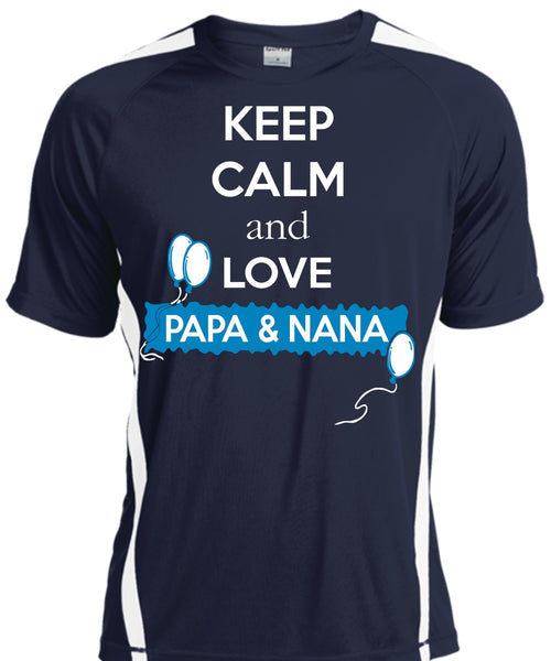 Keep Calm And Love Papa And Nana T Shirt, Father's Day T Shirt