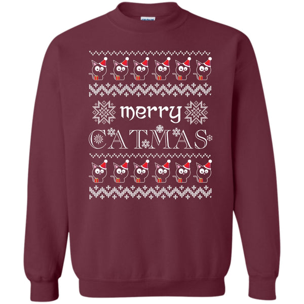 Coolest Cat Lover T Shirt, Merry Christmas Gift Sweatshirt