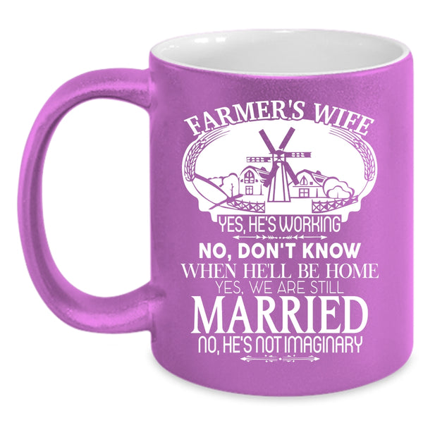 Farmer's Wife Coffee Mug, Cute Gift For My Wife Coffee Cup