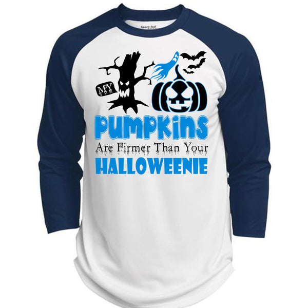 My Pumpkins Are Firmer Than Your Halloween T Shirt, Wait For Halloween T Shirt, Awesome T-Shirts  (Polyester Game Baseball Jersey)