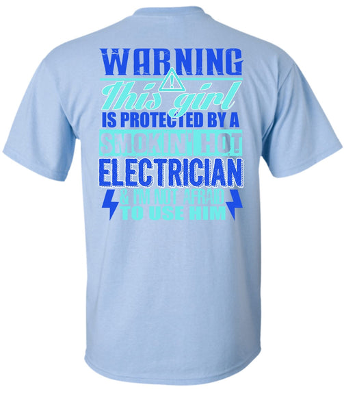 Smoking Hot Electrician T Shirt, I Love Electrician T Shirt