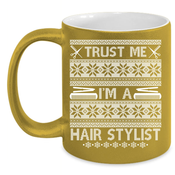 I'm A Hair Stylist Coffee Mug, Christmas Tree Coffee Cup