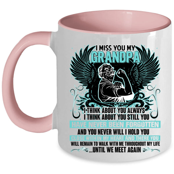 Awesome Grandpa Coffee Mug, I Miss You My Grandpa Accent Mug