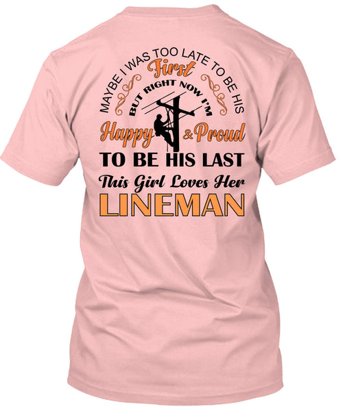 This Girl Loves Her Lineman T Shirt, My Job T Shirt