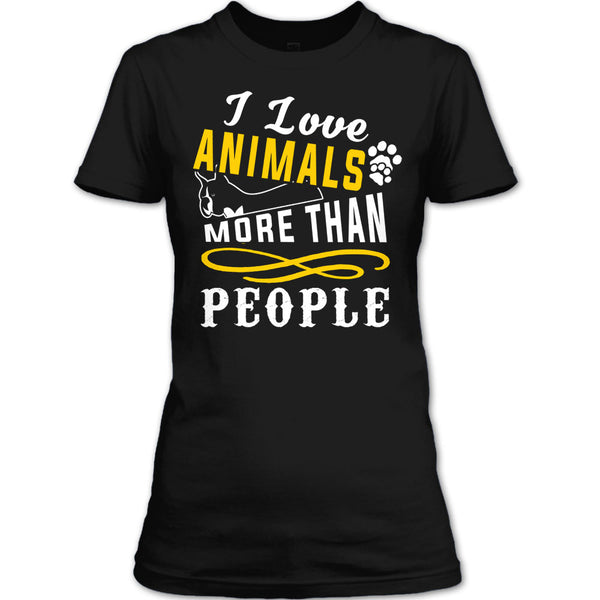 I Love Animals More Than People T Shirt, Cutest Dog In The World T Shirt