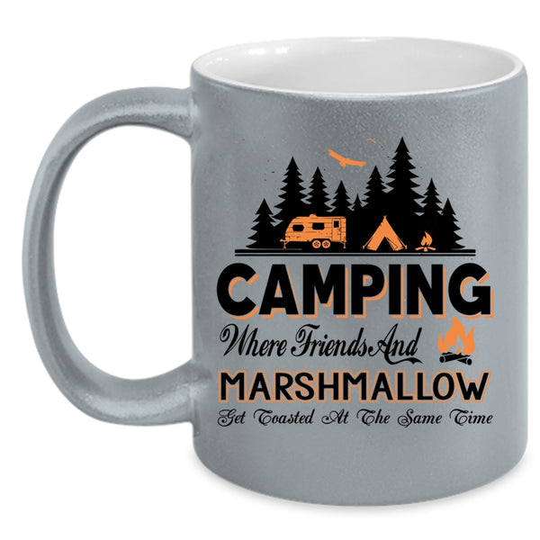Best Gift For My Friends Coffee Mug, Camping Accent Mug