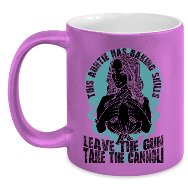 Funny Gift For Auntie Coffee Mug, This Auntie Has Baking Skills Accent Mug