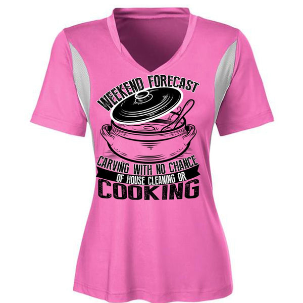 Weekend Forecast Carving T Shirt, I Love Cooking T Shirt, Awesome T-Shirts