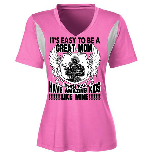 It's Easy To Be A Great Mom T Shirt, I Love Mom T Shirt, Awesome T-Shirts