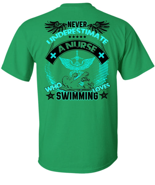 Nurse Who Loves Swimming T Shirt, I Love Swimming T Shirt