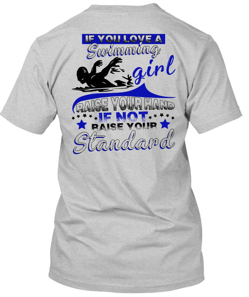 You Love A Swimming Girl T Shirt, I Love Swimming T Shirt