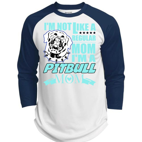 I'm A Pit Bull Mom T Shirt, I Love Pit Bull T Shirt, Awesome T-Shirts  (Polyester Game Baseball Jersey)