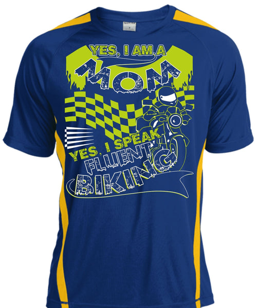 I Am A Mom T Shirt, I Speak Fluent Biking T Shirt, Cool Shirt