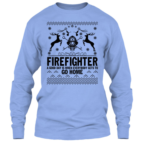 Firefighter Merry Christmas T Shirt, Merry Christmas Gift T Shirt