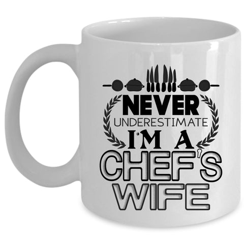 Cool Just Married Coffee Mug, I'm A Chef's Wife Cup